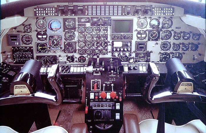 The cockpit layout of the RTAF's Merlin 4A's.
